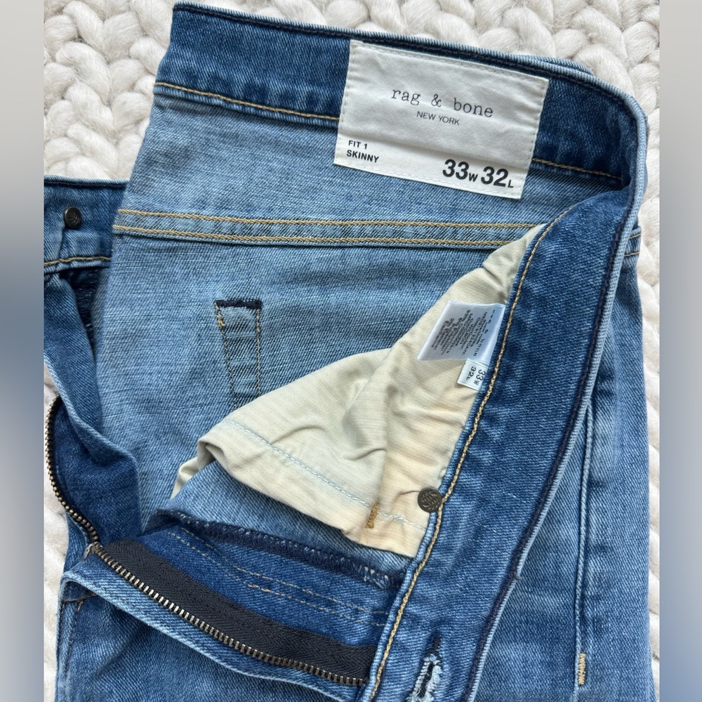rag & bone Blue Skinny Jeans